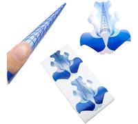 Moiuy-Chablon Stiletto Long Pour Ongle Gel Extension Construction Et Formes Kit, 100 Pièces Chablon Extend Papier D'ongles Auto-Adhésif Ongles Forme, Pour Polygel D'ongle Acrylique Uv