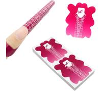 Moiuy-Chablon Stiletto Long Pour Ongle Gel Extension Construction Et Formes Kit, Chablon Extend Papier D'ongles Auto-Adhésif Ongles Forme, Pour Polygel D'ongle Acrylique Uv