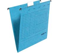 Moiuy-Falken Lot De 5 Chemises Suspendues Unireg. Fabriquées En Allemagne. En Carton Recyclé Pour Format Din A4, Ouvertes Sur Le Côté, Bleues