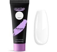 Moiuy-Glam'up Paris - Poly Gel Semi-Permanent - Gel D'extension En Tube - Gel De Construction Ongles Uv - Art Design Pour Ongles - Facile À Utiliser - Longue Durée - Blanc