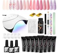 Moiuy-Kit Ongle Gel Uv Complet, 8 Couleurs 15ml Lampe Uv Ongles Gel Avec 36w Lampe Uv Ongles Et Base Et Top Coat Brillant Et Mat, Cadeaux Pour Les Femmes