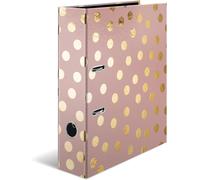 Moiuy-Motif Classeur À Levier A4 Fashion & Style Dots, Dos De 7 Cm, En Carton Robuste, Imprimé Entièrement À L'extérieur Et Finition Pelliculée Dorée