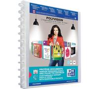 Moiuy-Oxford Protège¿Documents Variozip Polyvision A4 40 Vues Amovibles Couverture Polypro Incolore