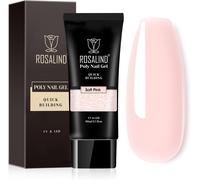 Moiuy-Rose Extension D'ongles En Gel, Soft Pink Poly Nail Gel Nail Art Design Pour Ongles, 80ml Ensembles Gel Epaississant Nail Builder Nail Salon Nail Facile Diy