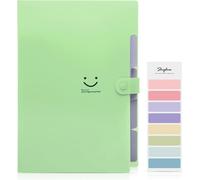 Moiuy-Trieur,Trieur Document, Trieur 5 Compartiments A4, Porte Vue, Range Document,Classeur Fiche Bristol Classeur Budget(Vert Herbe)
