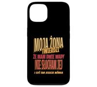 Moja Zona Twierdzi Funny Polish Husband Joke Marriage Humor Coque pour iPhone 13