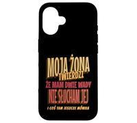 Moja Zona Twierdzi Funny Polish Husband Joke Marriage Humor Coque pour iPhone 16