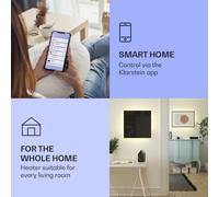 Mojave 500 smart Radiateur 2 en 1 convecteur infrarouge 60x60cm 500W lumière RVB