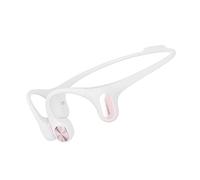 mojawa Run Air (Mojo 2) Casque à Conduction Osseuse, Écouteurs sans Fil Bluetooth Ouverts, Casque Sportif avec Basses Profondes, Ajustement Sécurisé, Étanchéité IP67, 26g, 8h d'Autonomie, Blanc