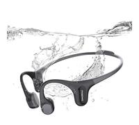 mojawa Run Plus - Casque à Conduction Osseuse, Oreille Ouverte, Bluetooth 5.2, MP3 32 Go, Étanche IP68, Micro ENC, pour Natation, Course, Vélo, Randonnée, Salle de Sport et Usage Quotidien - Noir