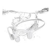 mojawa Run Plus - Écouteurs à Conduction Osseuse Natation, Casques Étanches IP68 avec MP3 Intégré 32 Go, pour Course à Pied, Vélo et Sport, Bluetooth 5.2, Micro ENC - Gris