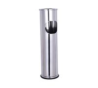 Mojawo® Cendrier d'extérieur XL avec poubelle, Cendrier Balcon - Chromé