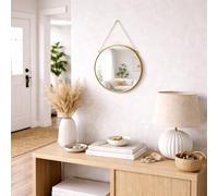 Mojawo Miroir Mural Rond avec chaîne Ø 30 cm