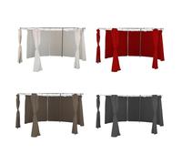 Mojawo Panneaux latéraux de qualité supérieure pour pavillon rond - 3,5 m - Paroi latérale imperméable - Couleur au choix - Tente de fête - Couleur : taupe