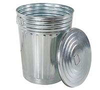 Mojawo Poubelle en métal avec couvercle - 58 l - En forme de carton