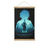 MOJDI Luck Voltia Black Clover Scroll Poster Tissu Photo Art Bois Bricolage Cadre Suspendu Cintre pour Décoration de Chambre Kit Toile Huile Cadeau