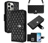 MOJIA Coque à Rabat pour Motorola Edge 70, Étui Portefeuille en Cuir PU, Housse Multifonctionnelle avec Porte-Cartes, Bracelet et Bandoulière. Black