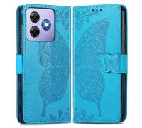 MOJIA Coque en Cuir pour Blackview Wave 8C / Wave 8 / Oscal Flat 2 / 2C, Étui Portefeuille en Cuir à Rabat avec Case Intérieure en TPU et Porte-Cartes [Dragonne Cadeau]. Bleu