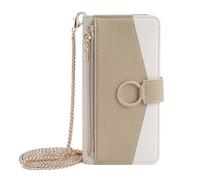 MOJIA Coque Porte-Monnaie pour Honor Magic8 Pro/Magic 8 Pro, Étui Protection Complète en Cuir PU avec Cover en TPU et Cross Porte-Cartes Multifonctionnel. White