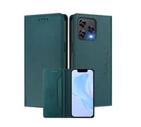 MOJIA Coque pour Cubot A40, Résistante aux Chutes et aux Rayures, [Fermeture Magnétique] Cuir PU de Haute Qualité Étui Portefeuille Folio. Dark Green