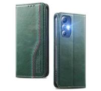 MOJIA Coque pour Cubot Max 5, [Style d'affaires] Étui Portefeuille à Rabat en Cuir PU Résistant, Protection Complète avec Fonction Support. Green
