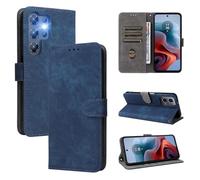 MOJIA Coque pour Doogee Note 56X / Note 56X Pro, Anti-Chute Téléphone Housse en Cuir PU Étui Portefeuille à Rabat avec Fonction Antivol RFID. Bleu