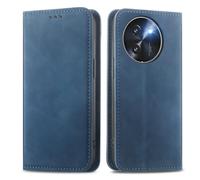 MOJIA Coque pour Doogee Note 59 / Note 59 Pro/Note 59 Pro+, Étui Portefeuille Folio en Cuir PU [Fermeture Magnétique], Coque à Intérieure en TPU, Support pour Cartes Housse. Bleu