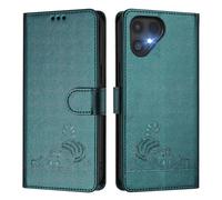 MOJIA Coque pour Fairphone 6, Étui Housse Portefeuille en Cuir PU de Qualité Supérieure, Flip Case avec Fonction Antivol RFID. Vert foncé