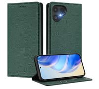 MOJIA Coque pour Fairphone 6, [Fermeture Magnétique Forte] Étui Housse Portefeuille en Cuir PU de Qualité Supérieure, Flip Case avec Porte-Cartes. Green