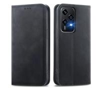 MOJIA Coque pour Honor 200 Lite 5G, Étui Portefeuille Folio en Cuir PU [Fermeture Magnétique], Coque à Intérieure en TPU, Support pour Cartes Housse. Noir