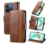 MOJIA Coque pour Honor 200 Smart, PU Housse Pochette Antichoc et Anti-Rayures Fonction Stand Rabat de Portefeuille Etui with Card Hold. Marron