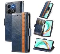 MOJIA Coque pour Honor 200 Smart, PU Housse Pochette Antichoc et Anti-Rayures Fonction Stand Rabat de Portefeuille Etui with Card Hold. Bleu