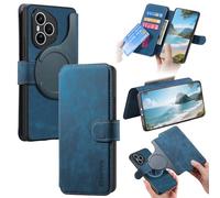 MOJIA Coque pour Honor 400 Pro, Étui Portefeuille en Cuir PU Premium, Magnétisme Super Puissant Housse de 2 en 1, Ultra Fin et Léger. Bleu