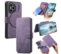 MOJIA Coque pour Honor 400 Pro, Étui Portefeuille en Cuir PU Premium, Magnétisme Super Puissant Housse de 2 en 1, Ultra Fin et Léger. Viola