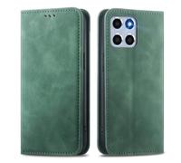 MOJIA Coque pour Honor 70 Lite/Honor X6 / Honor X8 5G, Étui Portefeuille Folio en Cuir PU [Fermeture Magnétique], Coque à Intérieure en TPU, Support pour Cartes Housse. Vert