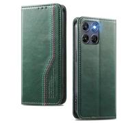 MOJIA Coque pour Motorola Moto G87, [Style d'affaires] Étui Portefeuille à Rabat en Cuir PU Résistant, Protection Complète avec Fonction Support. Green