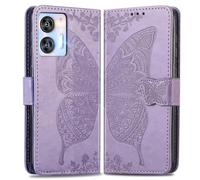 MOJIA Coque pour Oukitel C35 / C36, Étui Papillon Flip Wallet Slim Housse de Téléphone avec Fermeture Magnétique Fentes pour Cartes Béquille Dragonne. Lavande