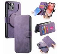 MOJIA Coque pour Samsung Galaxy A37 5G, Étui Portefeuille en Cuir PU Premium, Magnétisme Super Puissant Housse de 2 en 1, Ultra Fin et Léger. Viola