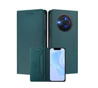MOJIA Coque pour TCL NxtPaper 60 Ultra, Résistante aux Chutes et aux Rayures, [Fermeture Magnétique] Cuir PU de Haute Qualité Étui Portefeuille Folio. Dark Green