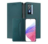 MOJIA Coque pour Vivo Y76 5G / Y76s, Résistante aux Chutes et aux Rayures, [Fermeture Magnétique] Cuir PU de Haute Qualité Étui Portefeuille Folio. Dark Green
