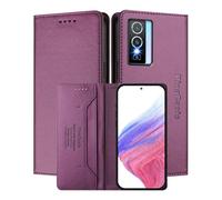 MOJIA Coque pour Vivo Y76 5G / Y76s, Résistante aux Chutes et aux Rayures, [Fermeture Magnétique] Cuir PU de Haute Qualité Étui Portefeuille Folio. Dark Purple