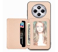 MOJIA Coque pour Xiaomi Redmi 14C 4G / POCO C75, Étui Ultra Mince Tendre TPU, Housse de Téléphone Antichoc Anti-dérapant avec Blocage RFID Sac de Carte. Jaune