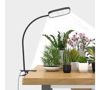 Mojimdo 24W Lampe de Croissance 336 LED à Spectre Complet, 5 Niveaux de Luminosité, Minuterie Automatique, Étanchéité et Flexibilité pour Plantes d'Intérieur, Hydroponie (Adaptateur Inclus)