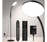 Mojimdo Lampadaire 20000 Lux Lampe à lumière du jour - Lampe de luminothérapie LED flexible et à intensité variable avec 5 couleurs, 10 niveaux de luminosité et minuterie