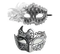 mojingder Femmes Sexy Noir Masque de Dentelle pour Mascarade Halloween Fête Bal de Promo Carnaval Masques Déguisement,Masque A Decorer,Fête de Rentrée Scolaire