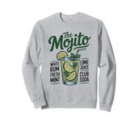 Mojito Cocktail Recipe Graphic Tee Lime Mint Rum Soda Sweatshirt