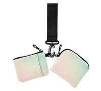 Mojito Lot de 2 portefeuilles doubles pour femme avec dragonne pour cartes de visite Rose pâle et bleu, Blush et Blue Mojito, 1 size, Décontracté