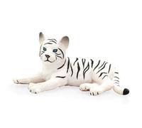 Mojo 387015 Animal Planet Jeune tigre blanc couché env. 7 x 4 x 3 cm, blanc