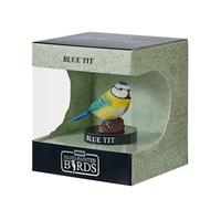 MOJO Collection Blue Tit Garden Enthusiast Collection 1, figurines peintes à la main, objets de collection, jouets, sculptures détaillées avec code QR pour des faits amusants