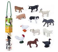 Mojo Farmland Mini Farm Animals Play Set, 12dlg. - 380053